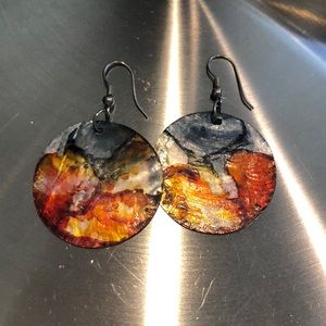 Earrings purchased and made in Spain